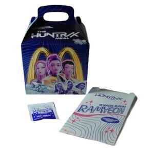 2026 KPOP HUNTR/X Meal Box w/Ramyeon McShaker Bag & Seasoning